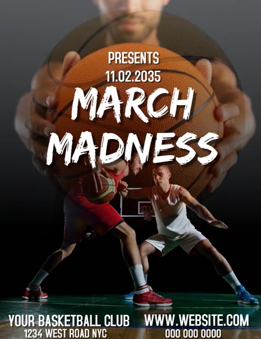 BASKETBALL TRYOUTS FLYER Template PosterMyWall