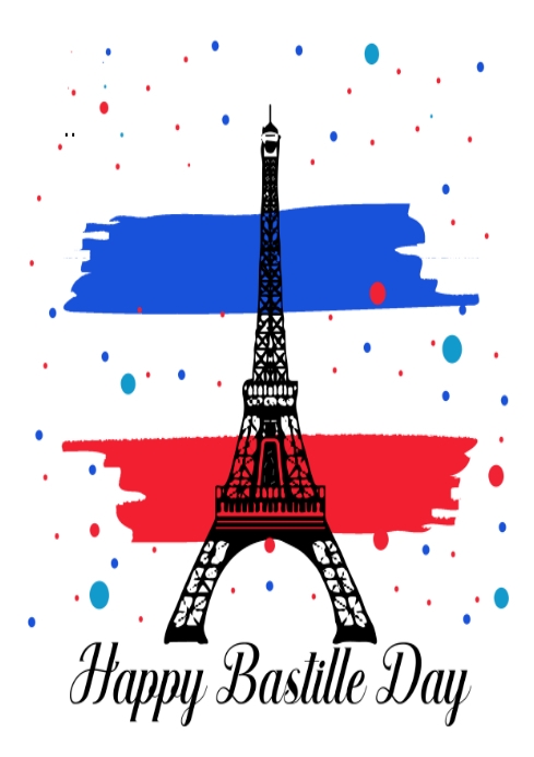 Bastile day A4 template