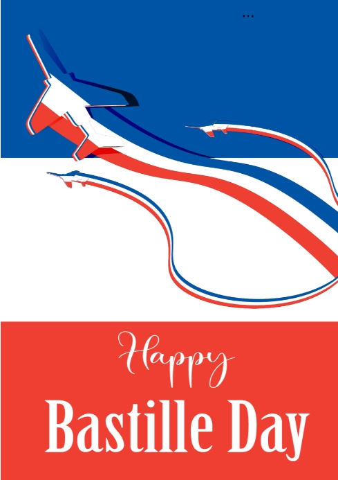 Bastile day A4 template