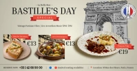 Bastille's Day Special Food Menu Savoury delt Facebook-billede template