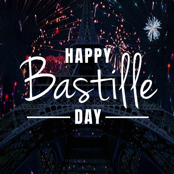 bastille day, france day, party Square (1:1) template