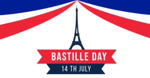 Белый Bastille Day Isithombe Esabiwe ku-Facebook Template