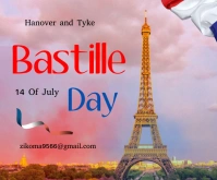 Bastille day Medium Rectangle template