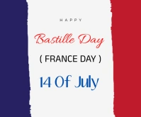 Bastille day Medium Rectangle template