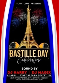 bastille day A3 template