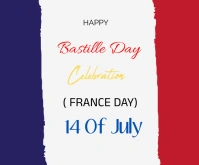 Bastille day Rectángulo Mediano template