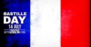 Bastille Day delt Facebook-billede template
