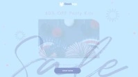 Bastille day digital display template