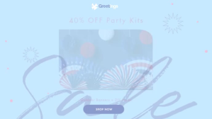 Bastille day digital display template