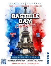 Bastille Day Event Flyer template