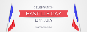 Blanc Bastille Day Celebration Facebook-coverfoto Template