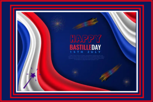 BASTILLE DAY FLYER Etykieta template