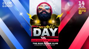 BASTILLE DAY FLYER โพสต์บน Twitter template
