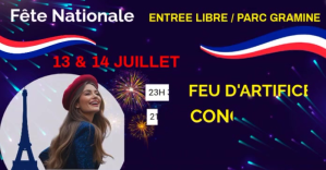 Bastille day flyer template delt Facebook-billede