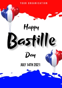 Bastille Day Flyers A3 template