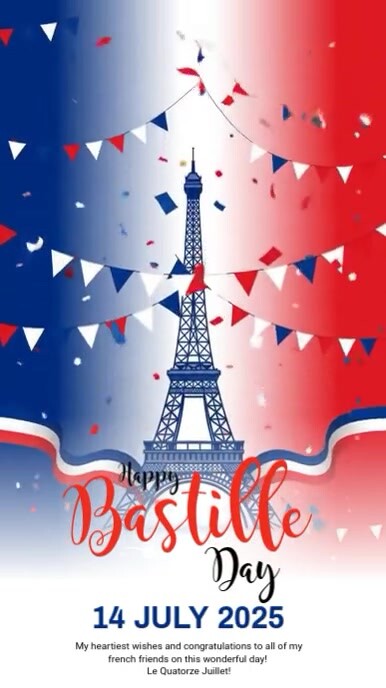 Bastille Day  Instagram Reel template
