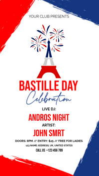 Bastille Day Instagram Story template