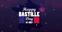 Bastille Day social media video post Facebook Shared Image template