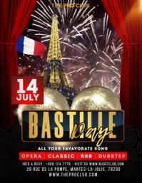 Bastille Day Stage Party Flyer (US Letter) template