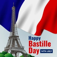 Bastille Instagram Flyer template