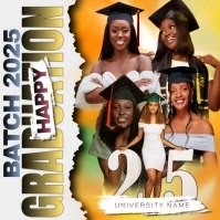 Batch 2025 Happy Graduation Day Instagram Post template