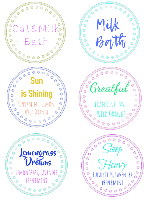 bathbomb labels Iflaya (Incwadi ye-US) template