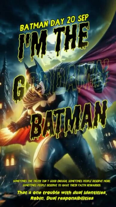 BATMAN DAY 20 SEPTEMBER Templat | PosterMyWall