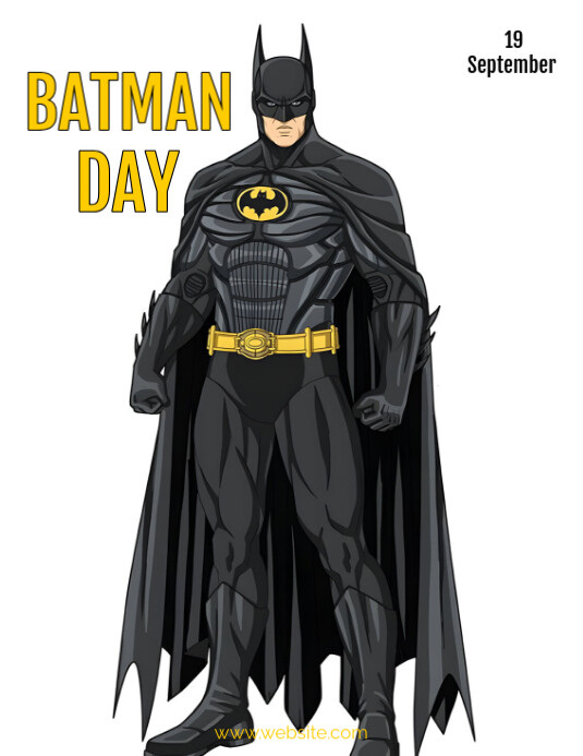 Batman Day  Flyer (us Letter) template
