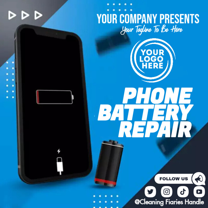 battery repair Template | PosterMyWall