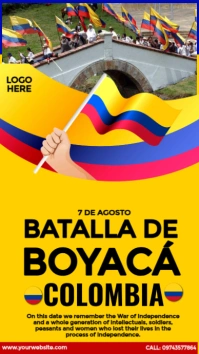 Battle of Boyaca Celebration История на Instagram template