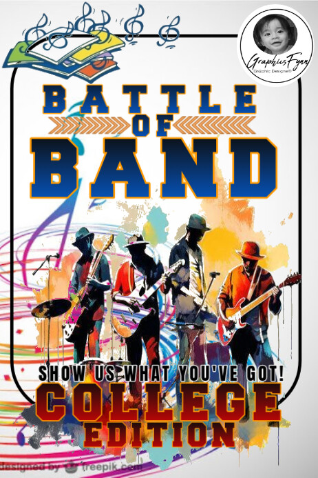 BATTLE OF THE BAND COLLEGE EDITION POSTER Плакат template