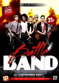 Battle of The Band A3 template