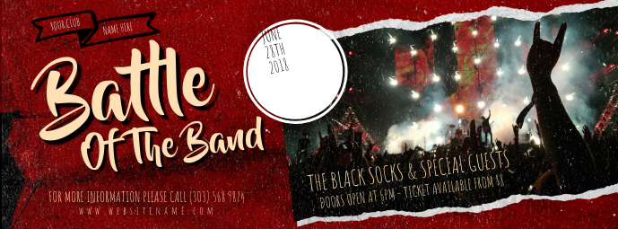 Battle of The Band Facebook Cover Ikhava Yesithombe se-Facebook template