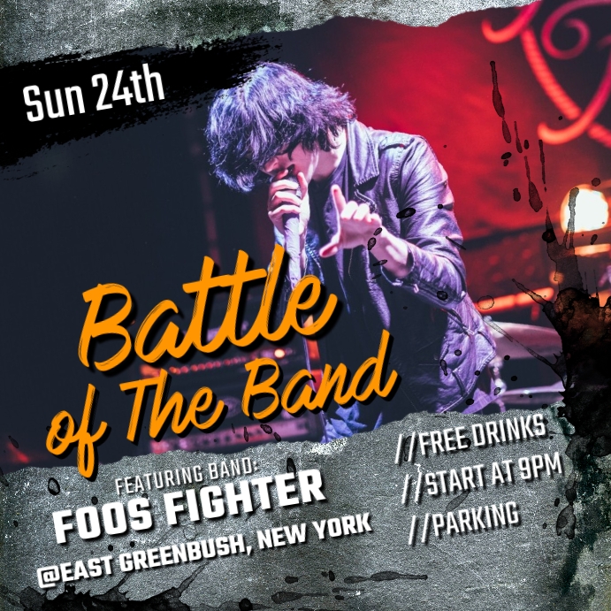 Battle of The Band Instagram Post Template PosterMyWall