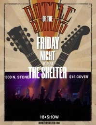 BATTLE OF THE BANDS Flyer (US-Letter) template