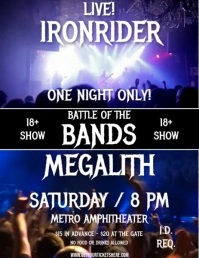 BATTLE OF THE BANDS Flyer (US-Letter) template
