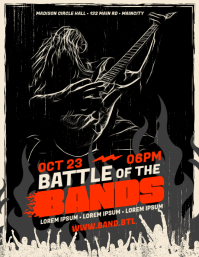 BATTLE OF THE BANDS FLYER Template | PosterMyWall