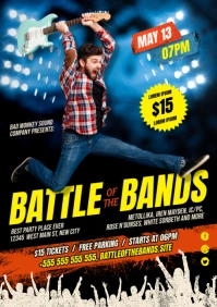 Battle Of The Bands Poster A4 template
