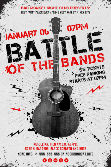 Copy of Battle of the Bands Poster | PosterMyWall