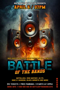 Battle of The Bands Poster template