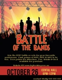 Battle of the bands video Flyer (US-Letter) template