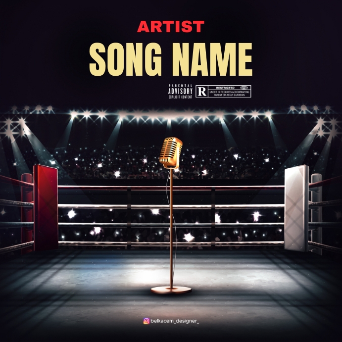 battle rap album cover art Template PosterMyWall