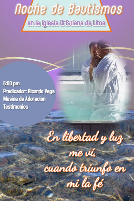 bautismo/baptism/church/iglesia/worhip Template PosterMyWall bautismo/baptism/church/iglesia/worhip Template PosterMyWall