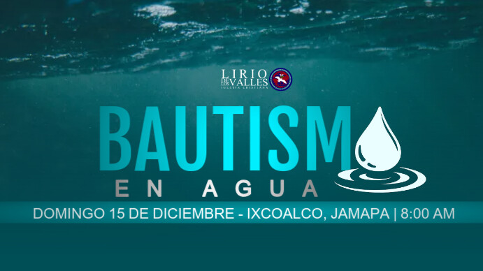 Bautismo En Agua Ecrã digital (16:9) template