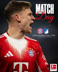 BAYERN MUNICH VS TSG HOFFENHEIM Football Match Instagram Portrait Video template