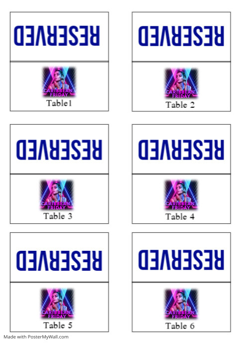 Place Cards PosterMyWall