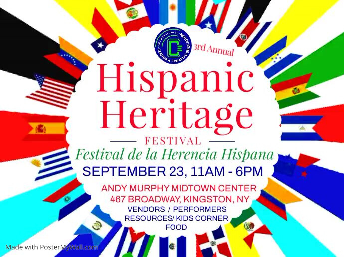Hispanic Signs Multicolored Hispanic Heritage Month Video (1) | PosterMyWall