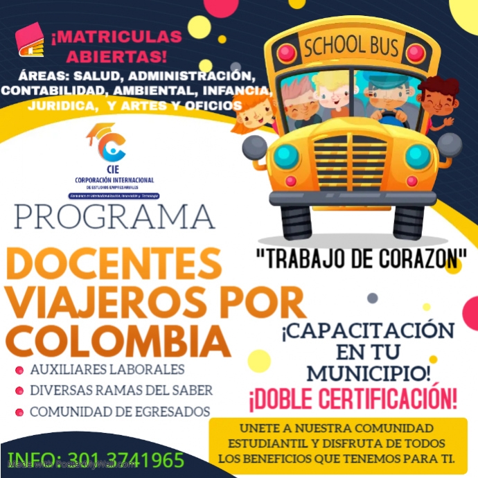 Copia de School bus driver hiring ad | PosterMyWall