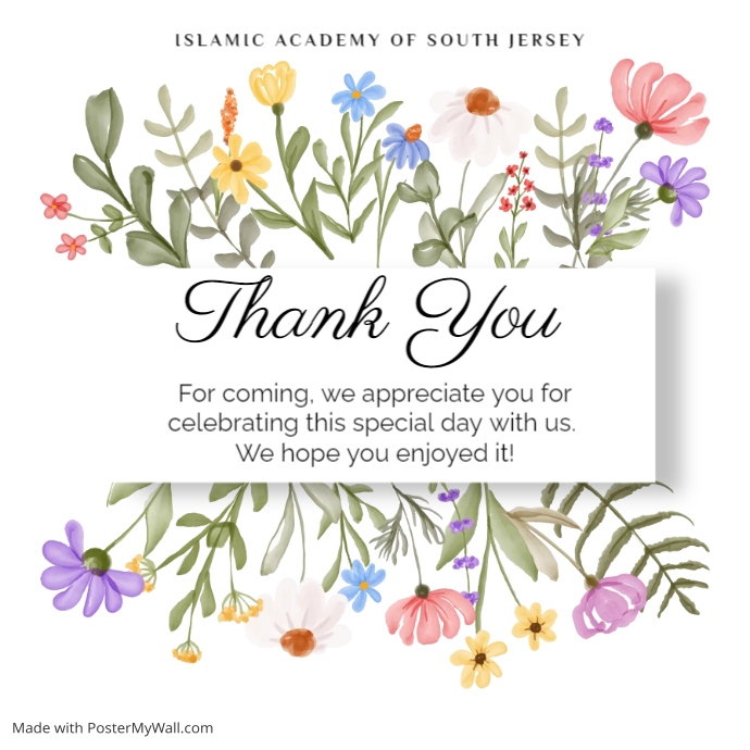 Copy of Thank you template | PosterMyWall
