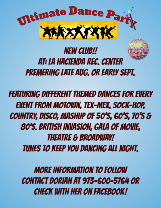 50'S PARTY Flyer (US Letter) template